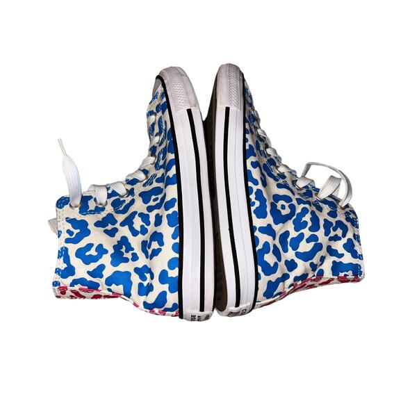 Converse CTAS HI Marquis Mills Junior Sz 3 Leopard Print Sneaker Shoe EUC - Picture 6 of 11